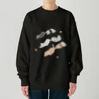 トコロコムギの絵の具にゃんこ Heavyweight Crew Neck Sweatshirt