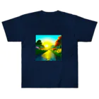 million-mindの雨に濡れた石畳 Heavyweight T-Shirt