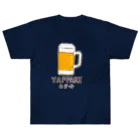 NIKORASU GOの「「やっぱり生ビール」/ビール　フェイク　飲み会　宴会　アルコール　お酒　ユーモア　ネタ　おもしろ　手描き　オリジナル　グッズ　Tシャツ　ハンドメイド調 Heavyweight T-Shirt