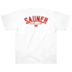 Super Sauna StyleのSAUNER1137 Red Heavyweight T-Shirt