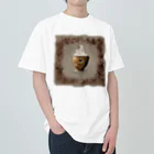 leisurely_lifeのA richly decorated coffee-inspired T-shirt design Heavyweight T-Shirt