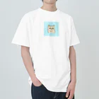 日常のふてくされたネコくん(水色) Heavyweight T-Shirt