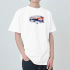 イラスト MONYAAT のサーモン サモタンの夢    ちいさめ Heavyweight T-Shirt