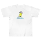 ELNAサポートショップのUFOに連れ去られるウミガメ Heavyweight T-Shirt