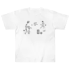 WAMI ART　ホツマツタヱ同好会の庭球蛙(前面文字あり) Heavyweight T-Shirt