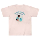 キッズモード某のイルカといた夏休み(ロゴタイプ) Heavyweight T-Shirt