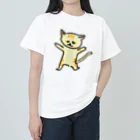 akane_art（茜音工房）の踊るスナネコ Heavyweight T-Shirt