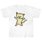 akane_art（茜音工房）の踊るスナネコ Heavyweight T-Shirt
