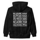 NoMoreWarの反戦｜NO MORE WAR［ゆがみあり］ Heavyweight Zip Hoodie