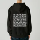 NoMoreWarの反戦｜NO MORE WAR［ゆがみあり］ Heavyweight Zip Hoodie
