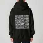 NoMoreWarの反戦｜NO MORE WAR［ゆがみあり］ Heavyweight Zip Hoodie