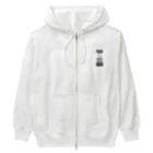 プラントemoonのTECH LANDING（ホワイト、グレー） Heavyweight Zip Hoodie