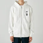 プラントemoonのTECH LANDING（ホワイト、グレー） Heavyweight Zip Hoodie