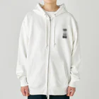 プラントemoonのTECH LANDING（ホワイト、グレー） Heavyweight Zip Hoodie