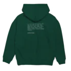 guesthouse-kusunokiのフィボナッチ数列とGuesthouse kusunoki（白字） Hoodie:back