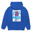 NoMoreWarの投票｜VOTE THEM OUT［WHITE✕BLUE］ 選挙でやつらを追い出そう。 Hoodie:back