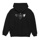 くねくね道の天使と悪魔の肩甲骨 Hoodie:back