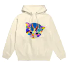 meiroのカラフルな猫 Hoodie