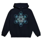  Pastel Design Art 天使のお部屋のメタトロンスター青 Hoodie