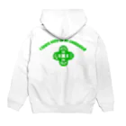 『Nothing Is Real』-- IN SUZURIの吾唯足知（われただたりるをしる。ショルダーアーチ・緑・英語 Hoodie:back