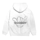 玉緑茶のあ Hoodie:back
