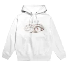 いちごだわし🐹のチャリティグッズ＊りんちゃんこゆきちゃん Hoodie
