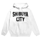 JIMOTOE Wear Local Japanの渋谷区 SHIBUYA WARD ロゴブラック Hoodie