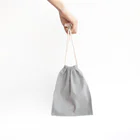 おでんたべたいの喜喜 Mini Drawstring Bag is large enough to hold a book or notebook