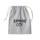 JIMOTOE Wear Local Japanの釜石市 KAMAISHI CITY Mini Drawstring Bag