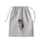 micyorina shopのmicyorina 「logo」RED 一部しんのすけ Mini Drawstring Bag