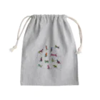なおこストアの虹色ねこ＊リリー Mini Drawstring Bag