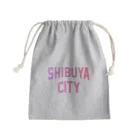 JIMOTOE Wear Local Japanの渋谷区 SHIBUYA WARD ロゴピンク Mini Drawstring Bag