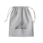 静かな山の頂へのフクロウ Mini Drawstring Bag