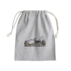 静かな山の頂への雷鳥のカップル Mini Drawstring Bag