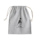 Andiamoの歩くジョニー（黒） Mini Drawstring Bag