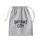 JIMOTOE Wear Local Japanの下野市 SHITSUKE CITY Mini Drawstring Bag