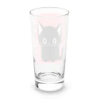 黒ねこまろんの雑貨屋さんの黒ねこまろんのイラストグッズ Long Sized Water Glass :back