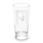 takeoutのカーテンにつかまっているネコ Long Sized Water Glass :back