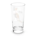 LalaHangeulの三毛猫さん ハングルデザイン  Long Sized Water Glass :back