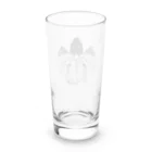 『Nothing Is Real』-- IN SUZURIの動物家紋。H.T.（桐とゾウ）黒 Long Sized Water Glass :back