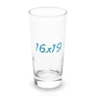 それいけ！中年庭球部の16ｘ19（ブルーグレイ） Long Sized Water Glass :front