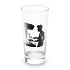 ネタ極振り最高に面白いTシャツ屋さん│YPO_industryの料理系男子 Long Sized Water Glass :front