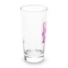 TOM24の些細な事でも興味津々アメショー”モモちゃん” Long Sized Water Glass :left