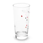 かまたクリーニング SUZURI支店の鳥になれなかったTV：画伯オリジナル Long Sized Water Glass :left