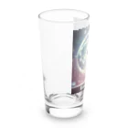 MystiCatの幻想的な猫のシルエット Long Sized Water Glass :left