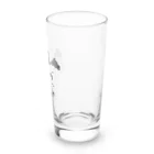 『Nothing Is Real』-- IN SUZURIの動物家紋。H.T.（桐とゾウ）黒 Long Sized Water Glass :right