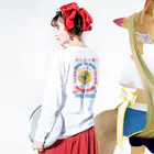 HINODE GRAPHICSのTOKYO「Omiyage」薔薇印 Long Sleeve T-Shirt :model wear (back, sleeve)