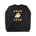ねずりすSHOPのカップケーキモモンガ Long Sleeve T-Shirt