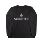 TOKYO LOGOSHOP 東京ロゴショップのMONSTER-モンスター-白ロゴ Long Sleeve T-Shirt