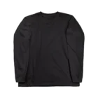 sook dogのSook dog ジュピ太ビックシルエットロンT/バックプリント🐶🕊️(ブラック) Long Sleeve T-Shirt
